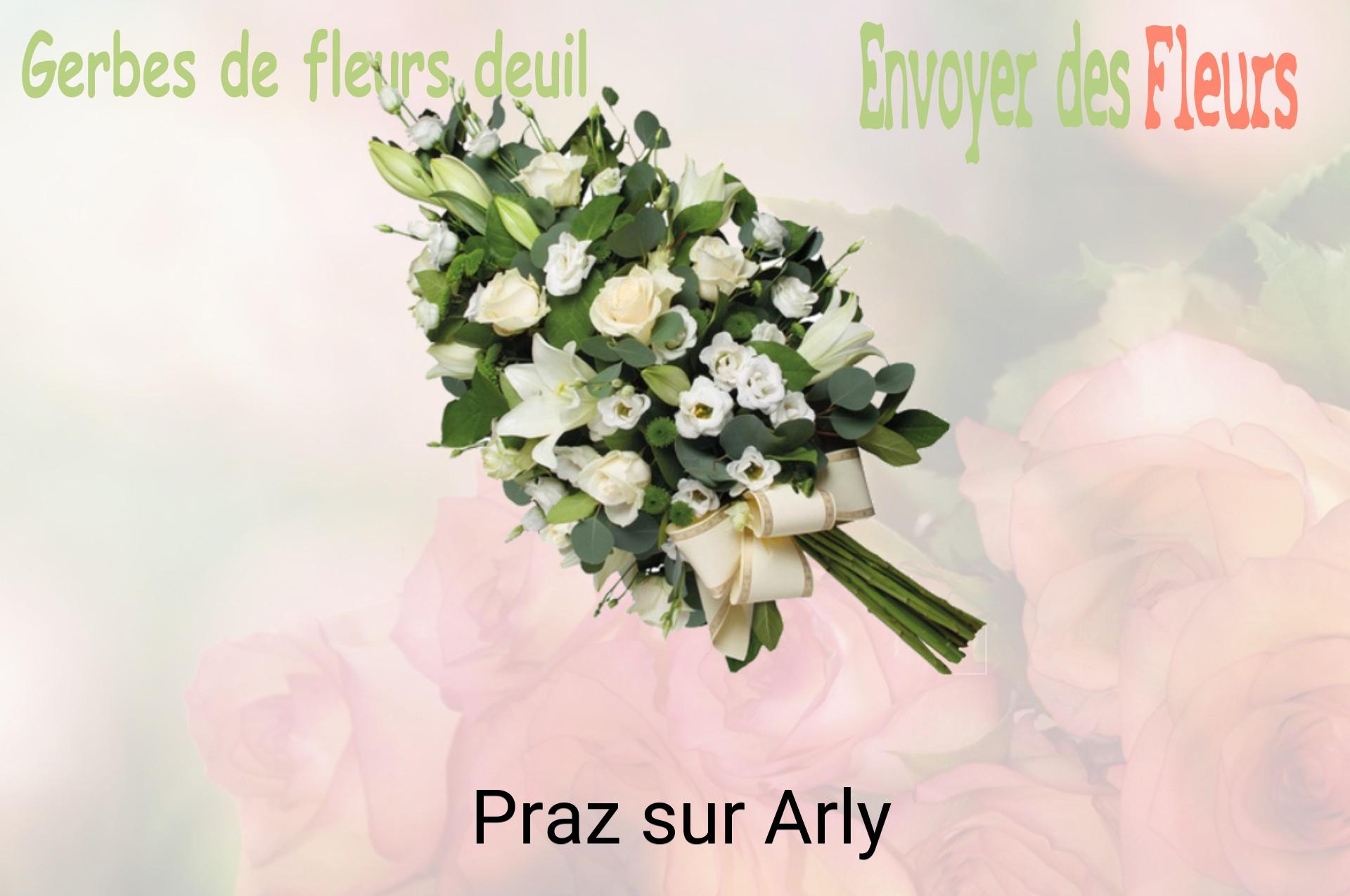 Gerbe de fleurs de deuil livrée à Praz-sur-Arly